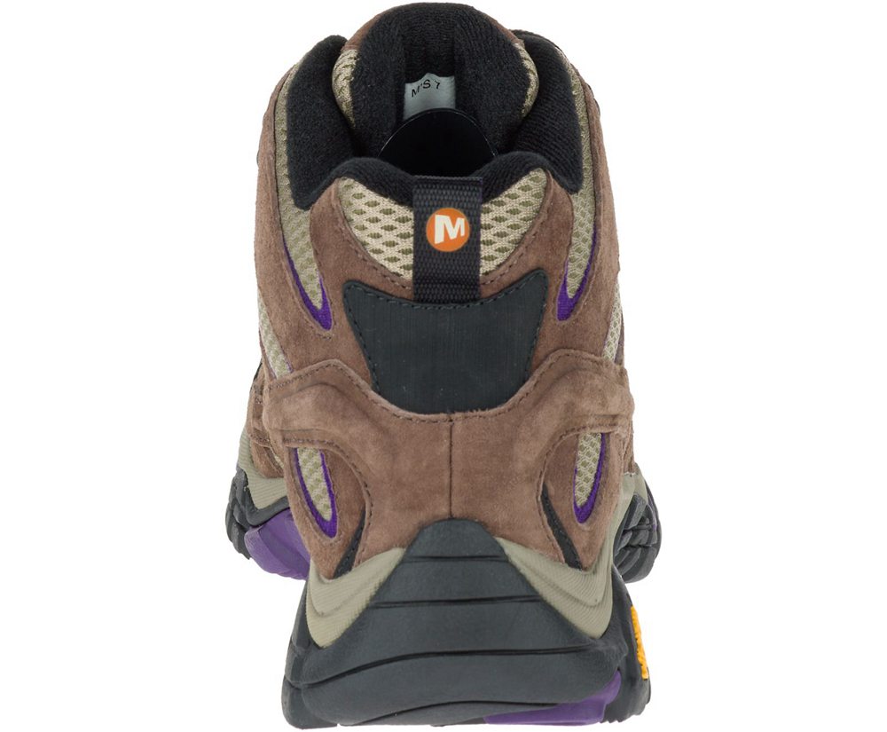 Kozaki Merrell Damskie Brązowe - Moab 2 Mid Ventilator - 917248-KZN